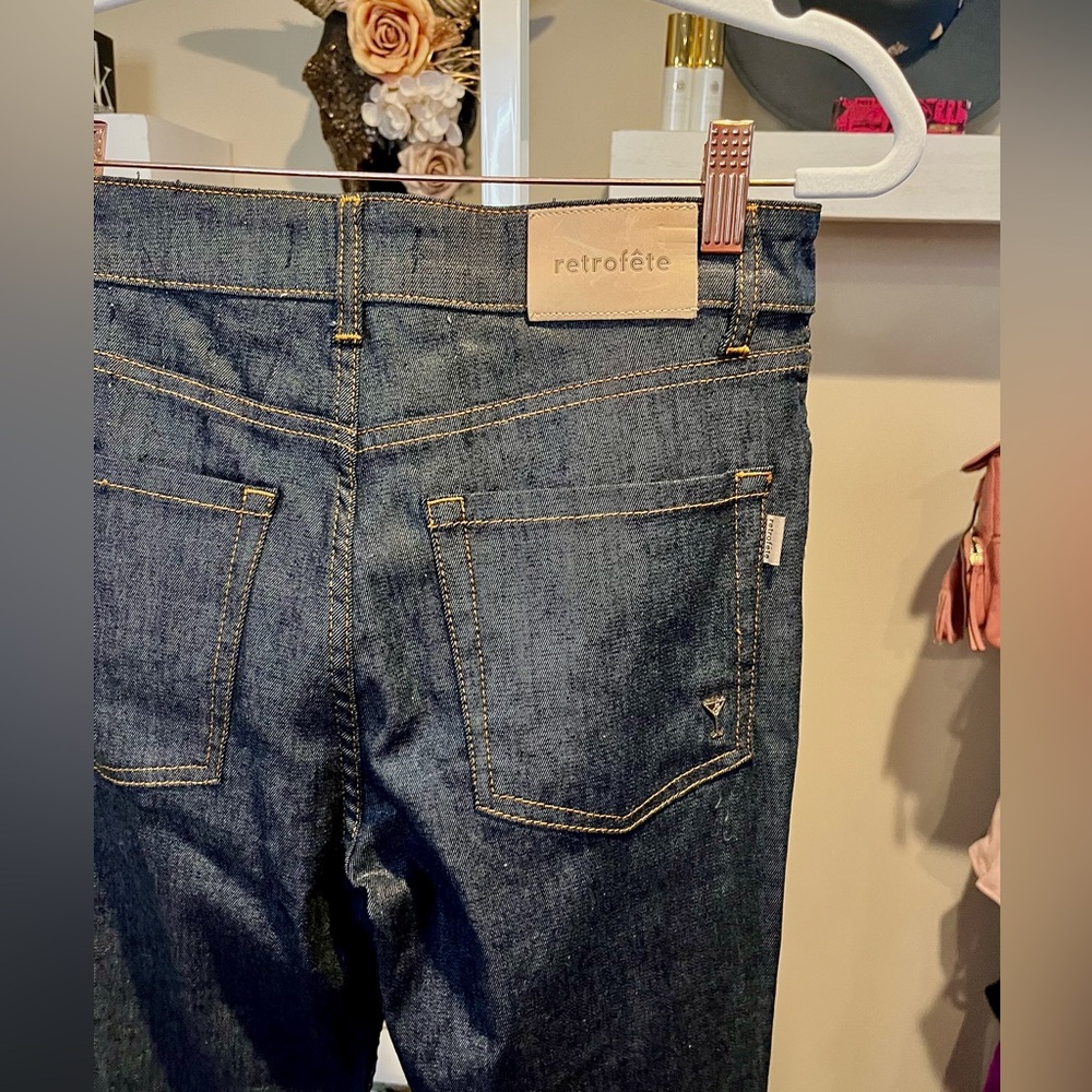 Retrofete Moore Mid Rise Flare Jean - Sold Out NWOT - Picture 12 of 13